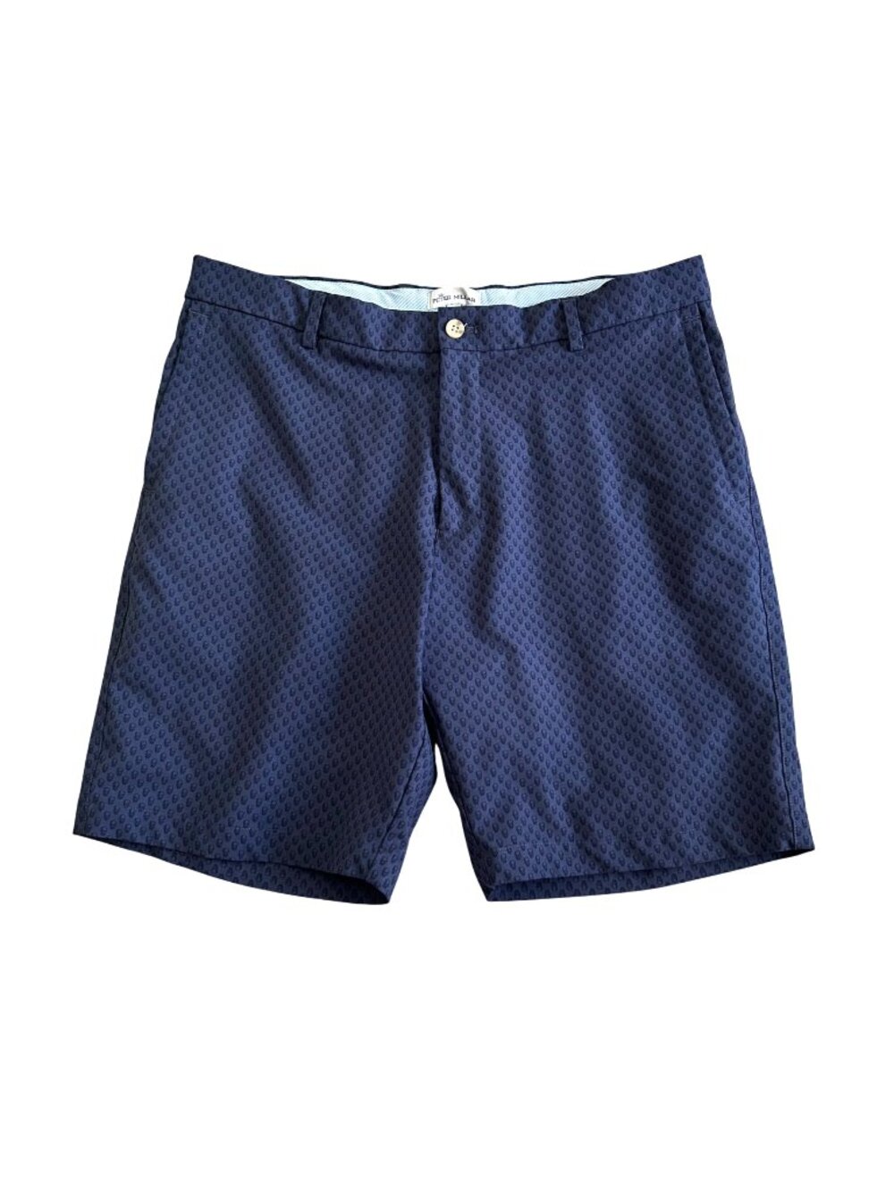 Peter Millar Men's Size 34 Skull Print Navy Blue Golf Shorts